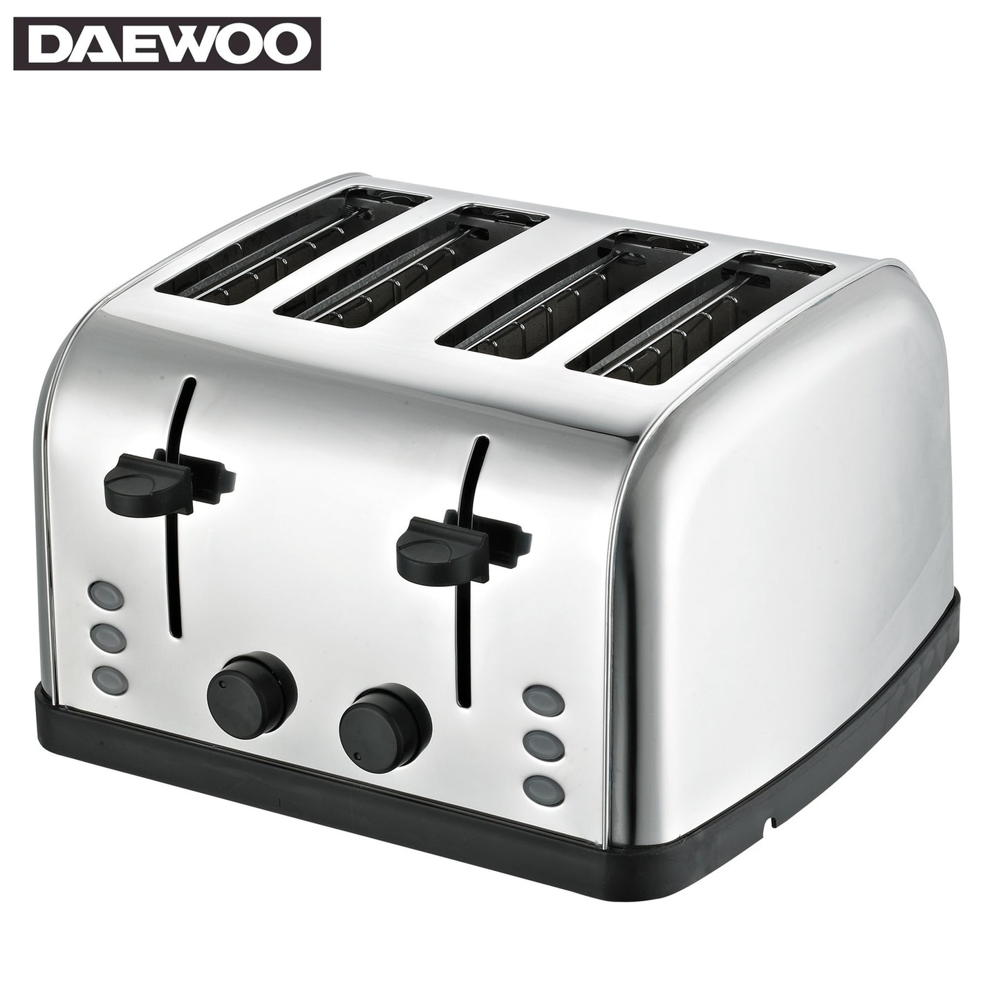 Daewoo SYM-1304: Wide Stainless SteelBread Toaster - 4 Drawer, 4 Slice