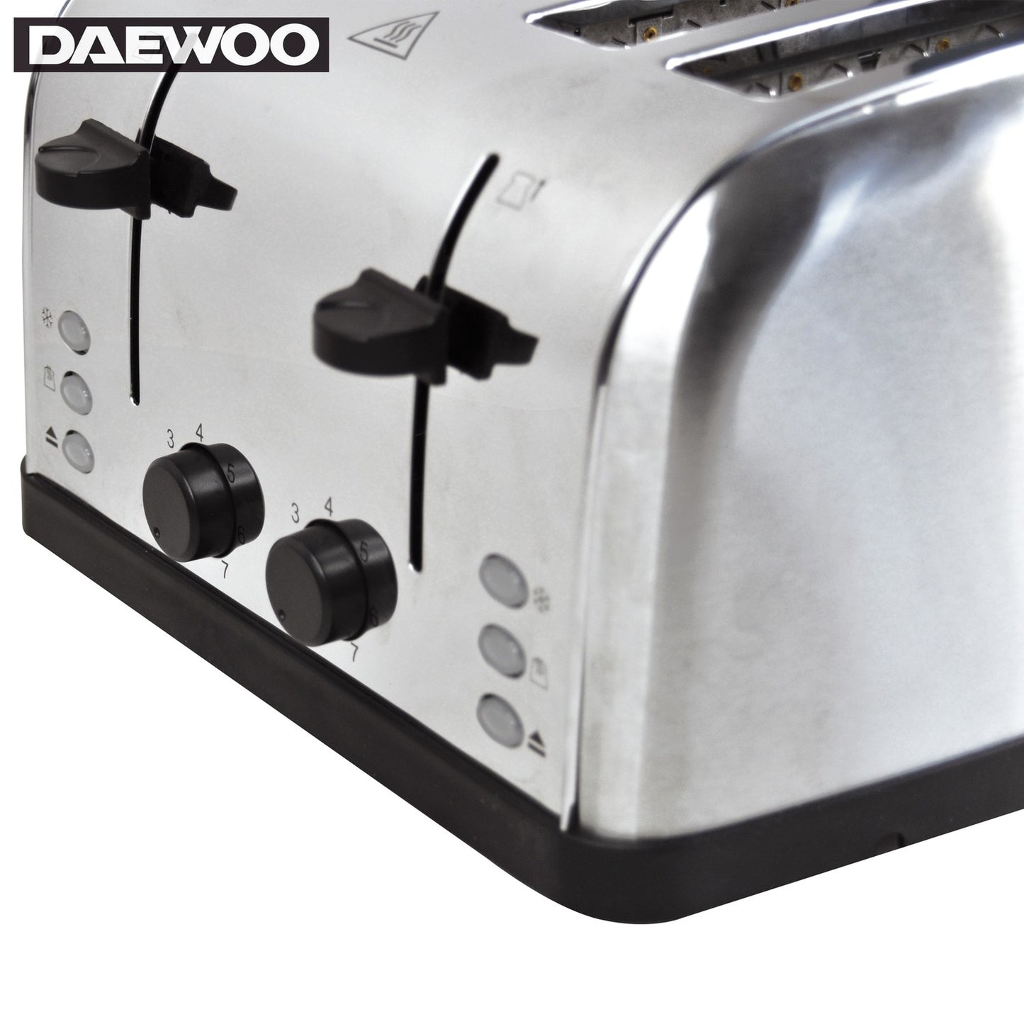 Daewoo SYM-1304: Wide Stainless SteelBread Toaster - 4 Drawer, 4 Slice