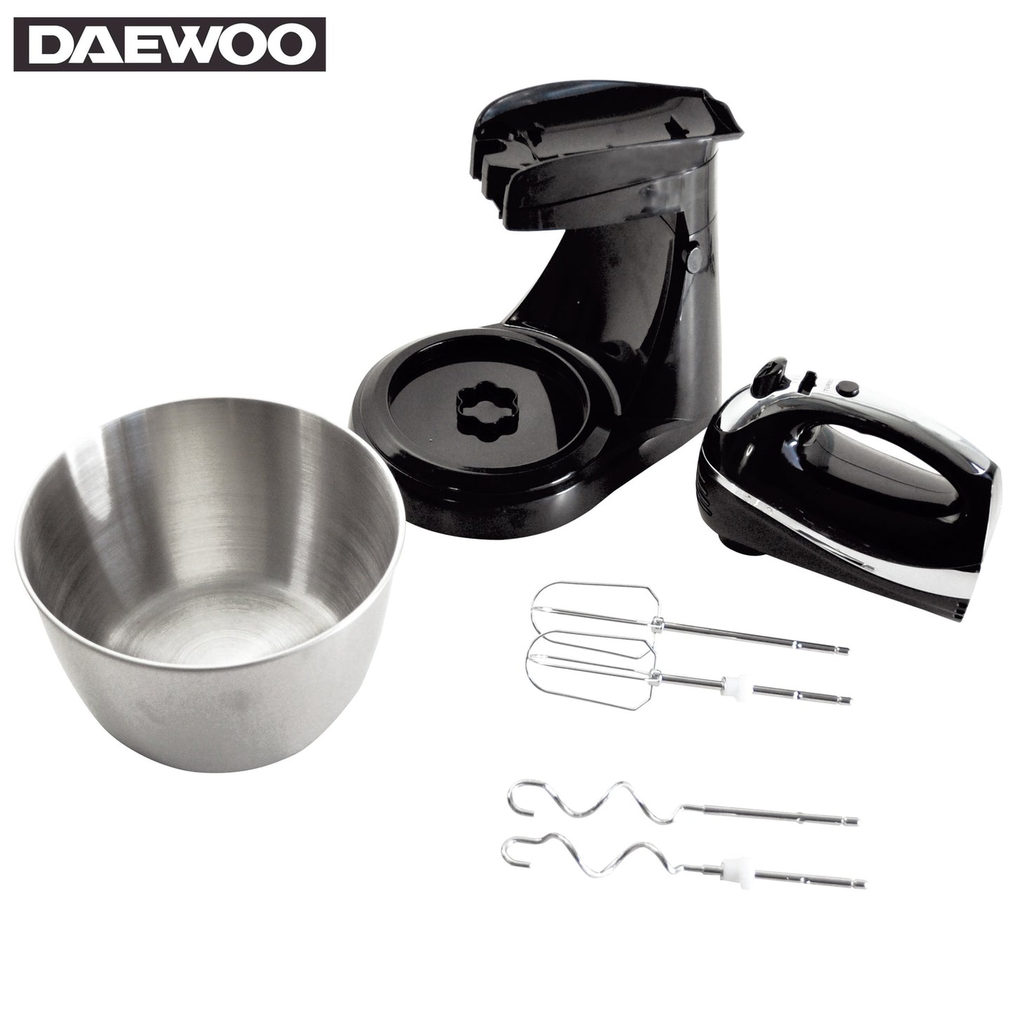 Daewoo SYM-1472: Hand Mixer With Stand & Bowl-300W