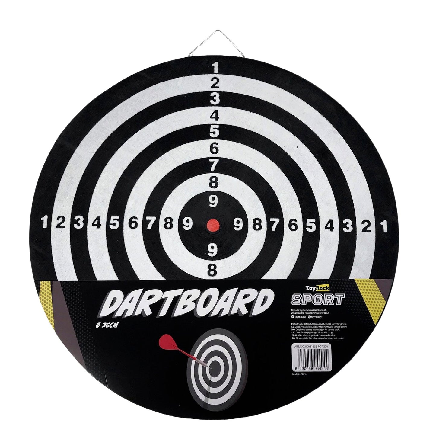 Dartboard 36 cm Diameter for Fun and Practice