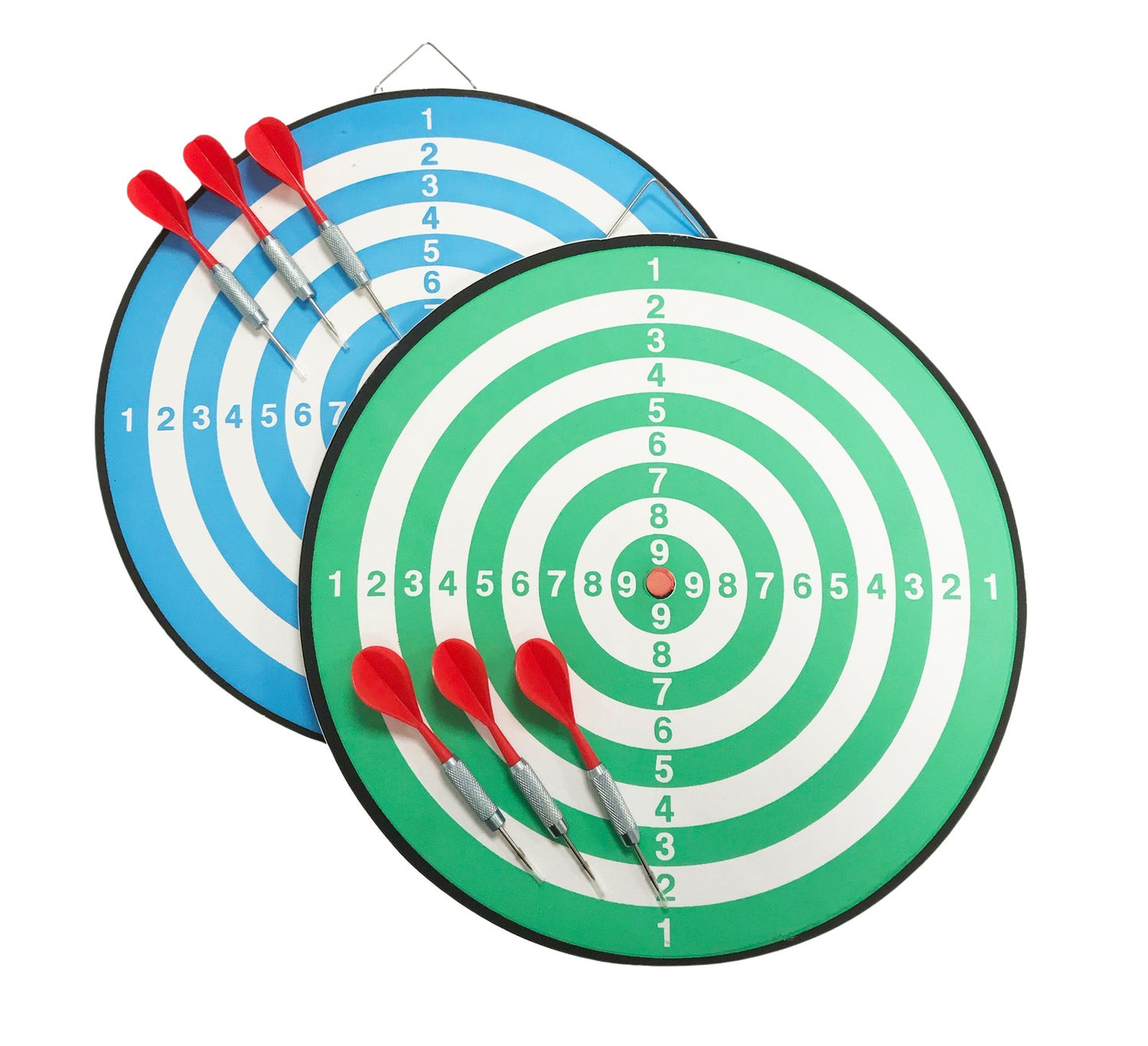 Dartboard And Darts Blue/Green