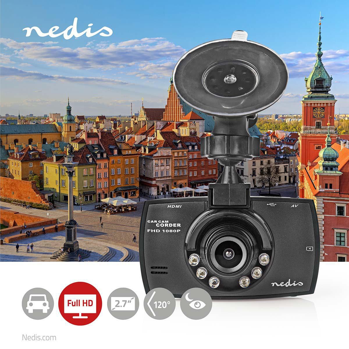 Dash Cam | 1080p@30fps | 12.0 MPixel | 2.7 " | LCD | Parking sensor | Motion detector | Dark grey