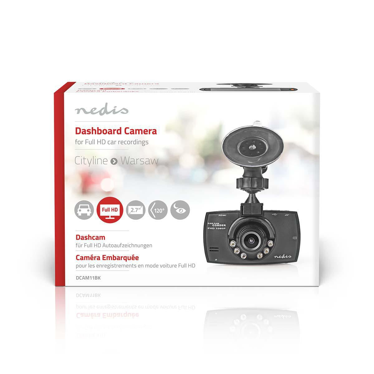Dash Cam | 1080p@30fps | 12.0 MPixel | 2.7 " | LCD | Parking sensor | Motion detector | Dark grey