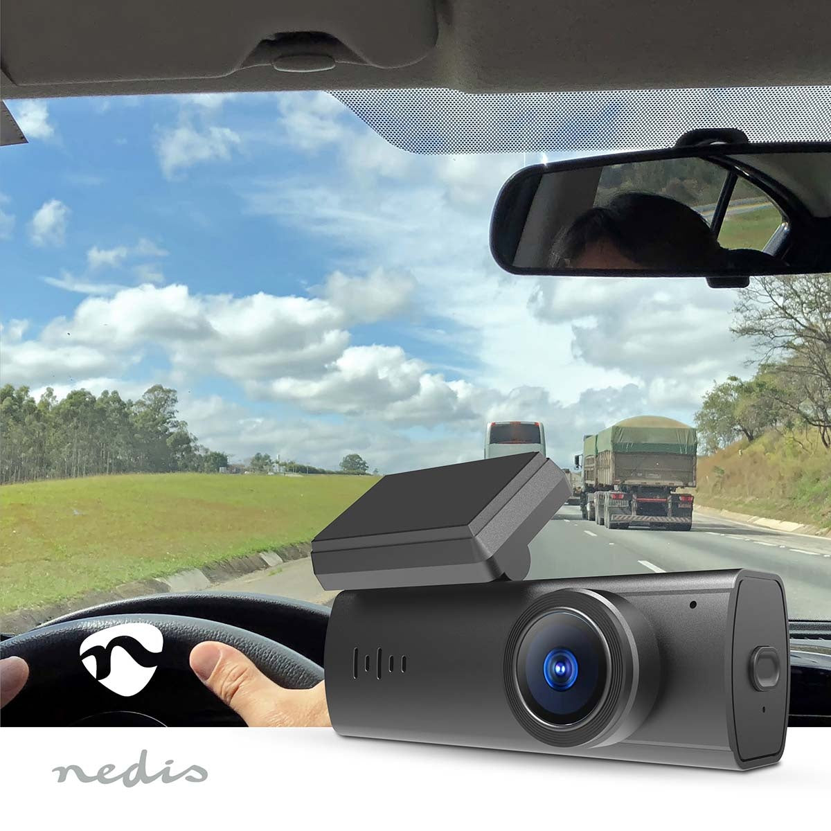 Dash Cam | 1080p@30fps | 2 MPixel | Wi-Fi | LCD | Night view | Black