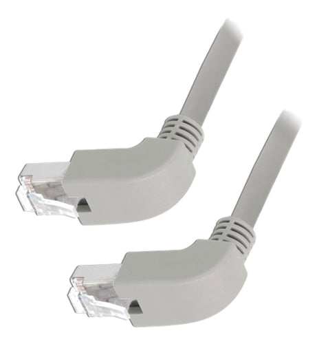 DeLOCK Cat5e Network cable, down-angled/down-angled, 0.5m - Gray