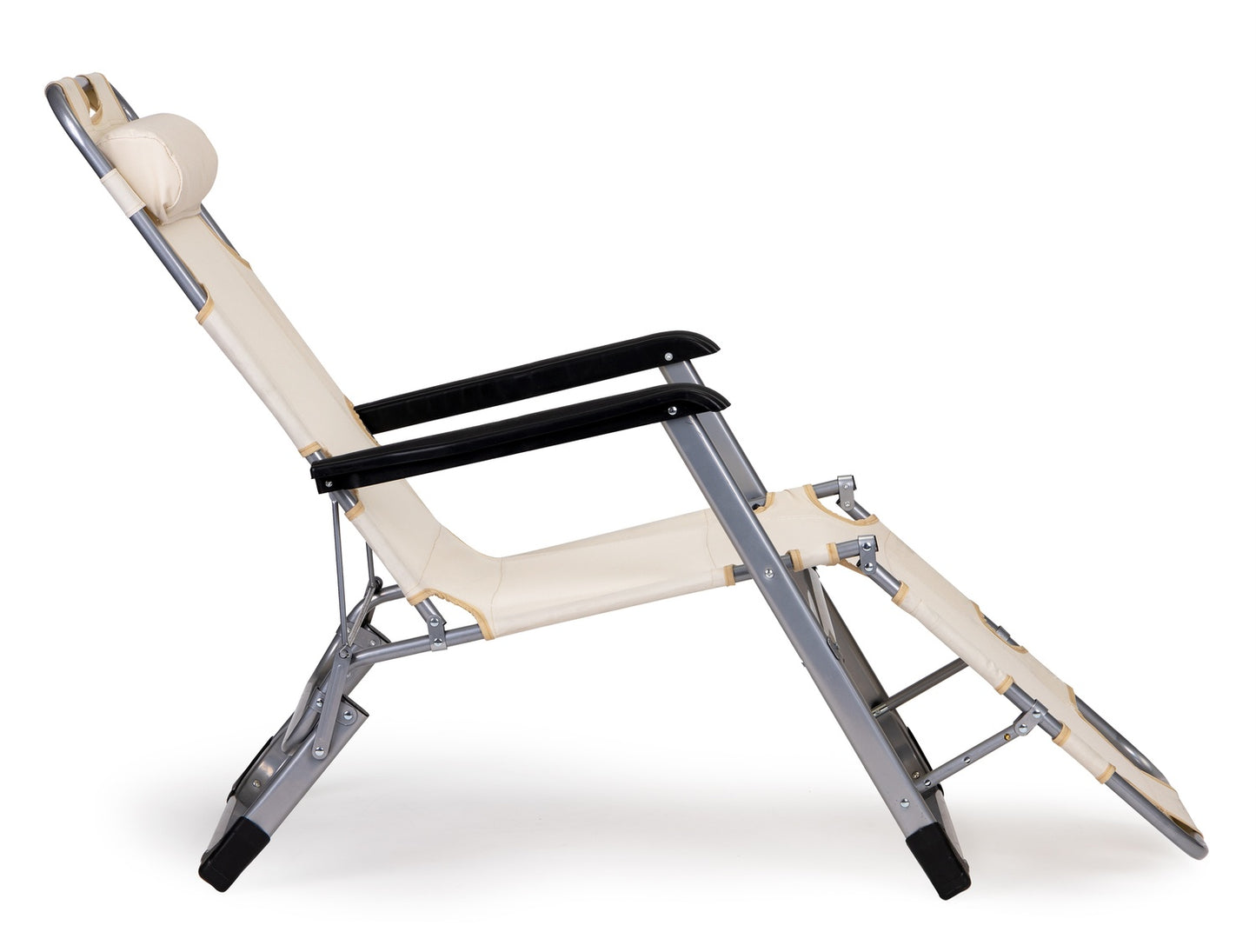 Deckchair, garden beach chair, foldable 2in1 lounger