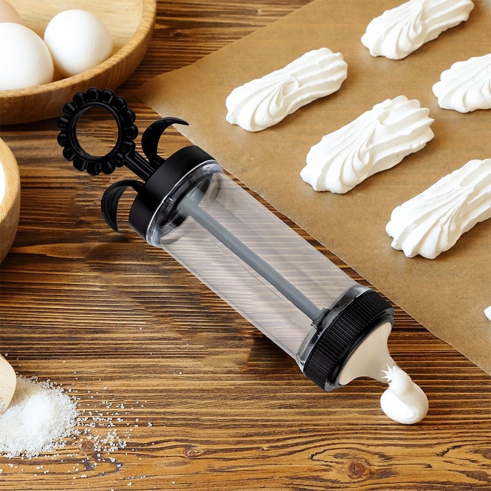 Decorating sprayer with 7 nozzles for desserts and cakes