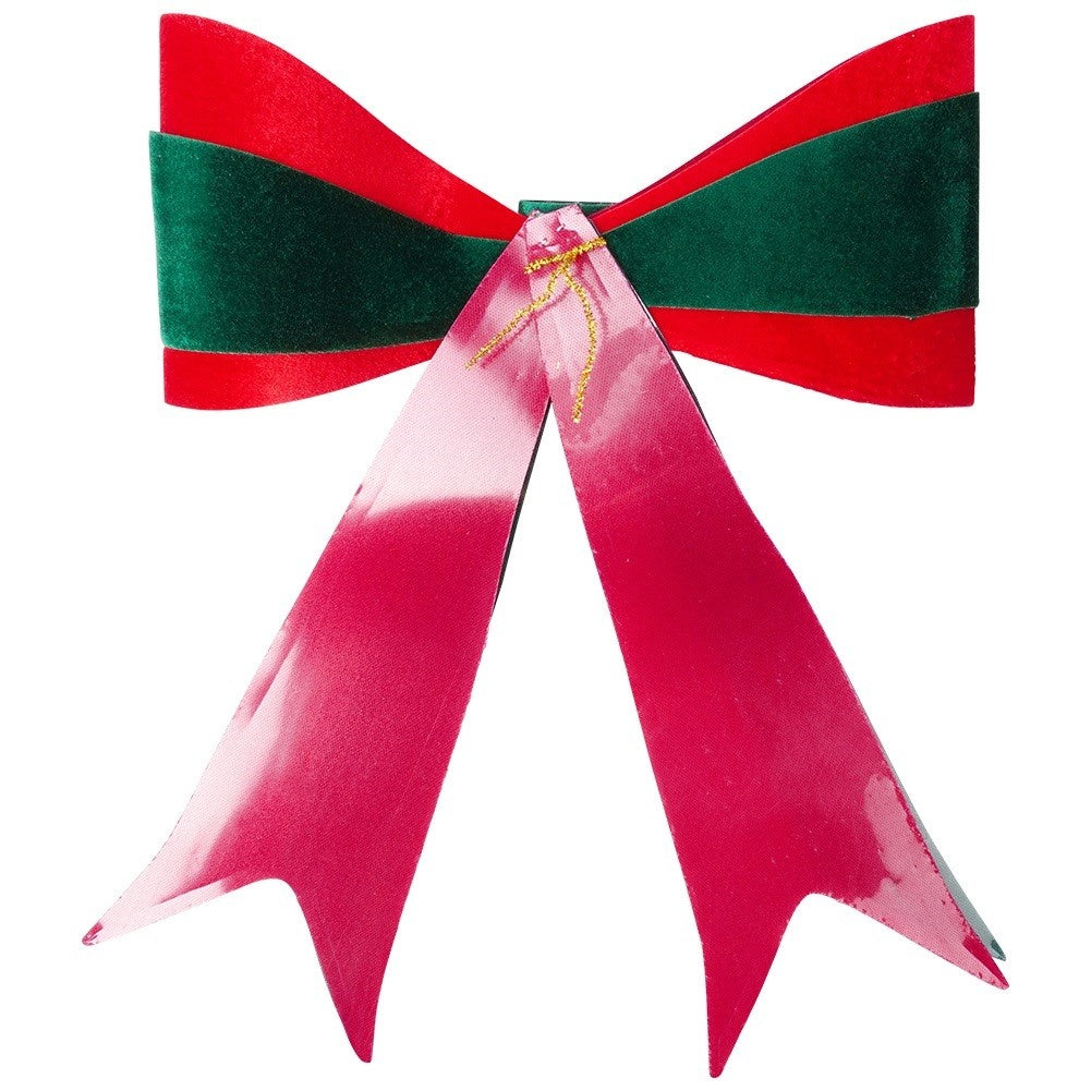 Decorative Christmas velvet bow 33x46 cm