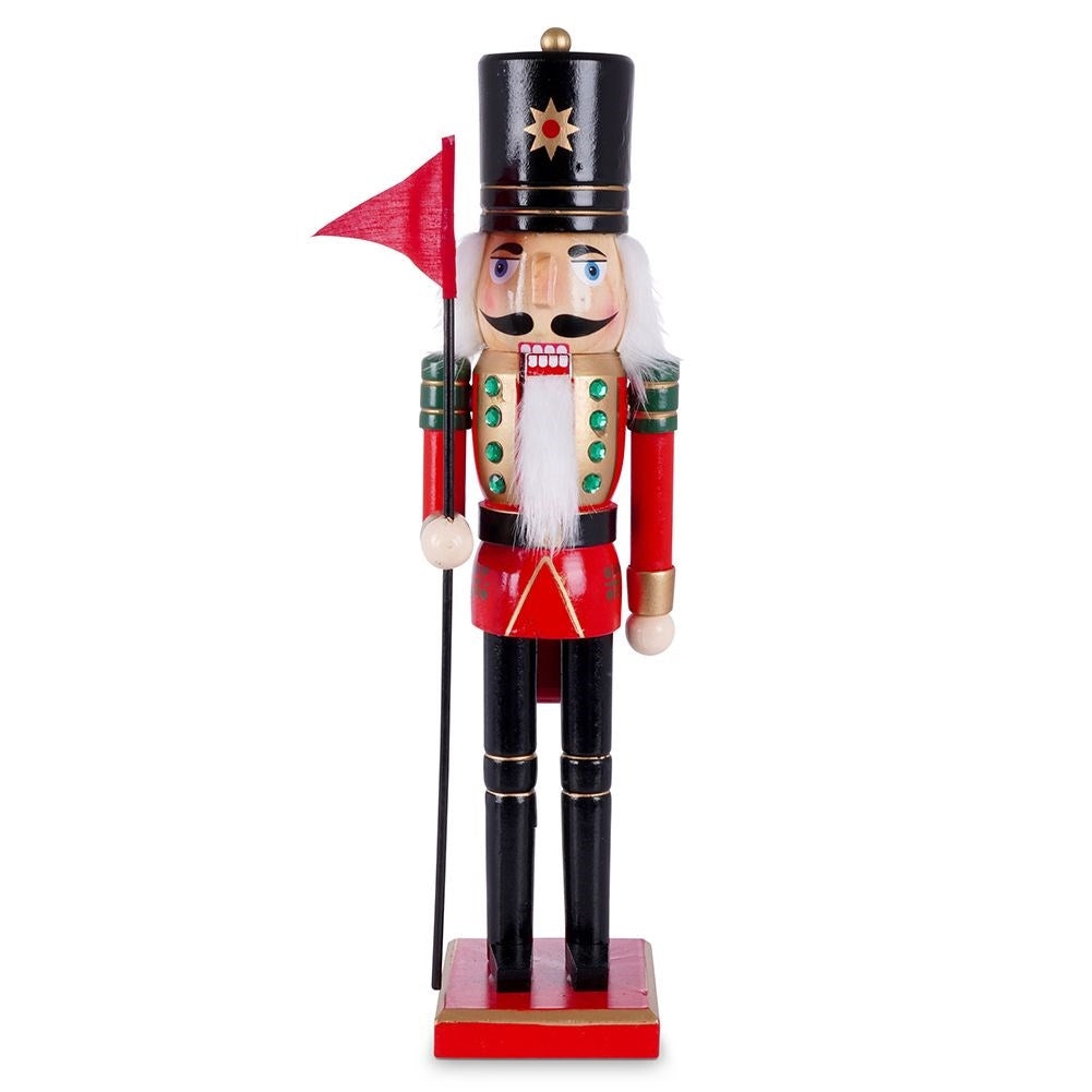Decorative Nutcracker Wooden Figure - 38 cm Christmas decoration