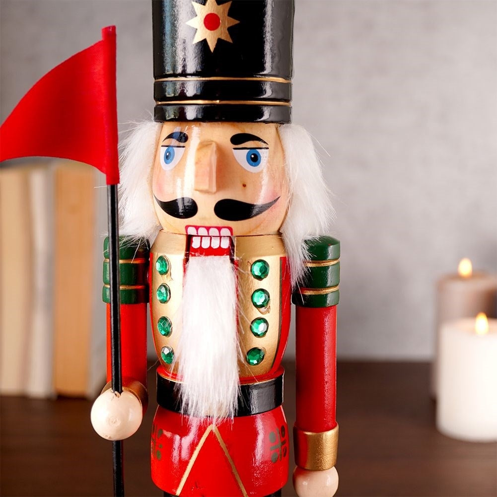 Decorative Nutcracker Wooden Figure - 38 cm Christmas decoration