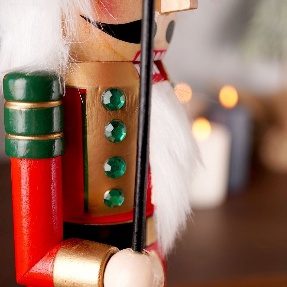 Decorative Nutcracker Wooden Figure - 38 cm Christmas decoration