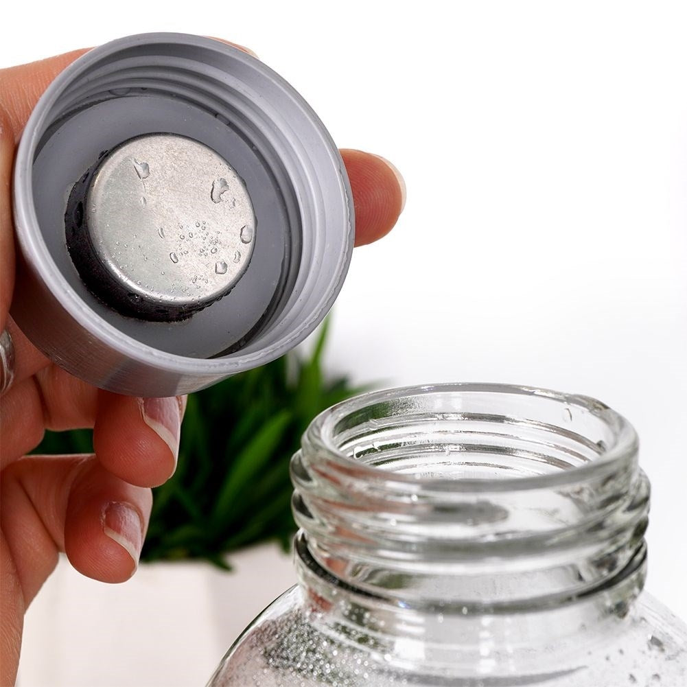 Decorative Water Bottle 700ml with Steel Lid and Seal