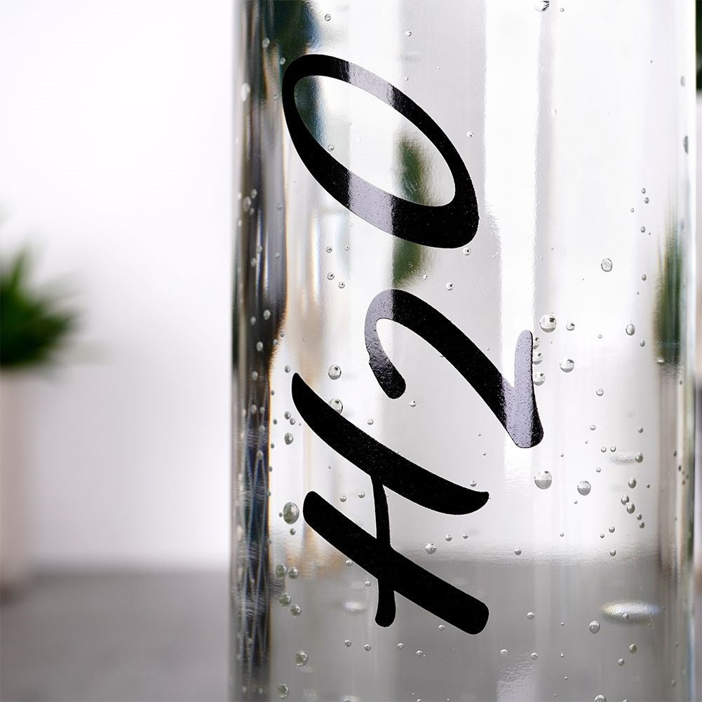Decorative Water Bottle 700ml with Steel Lid and Seal