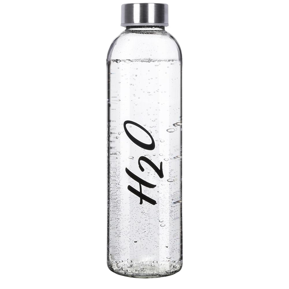 Decorative Water Bottle 700ml with Steel Lid and Seal
