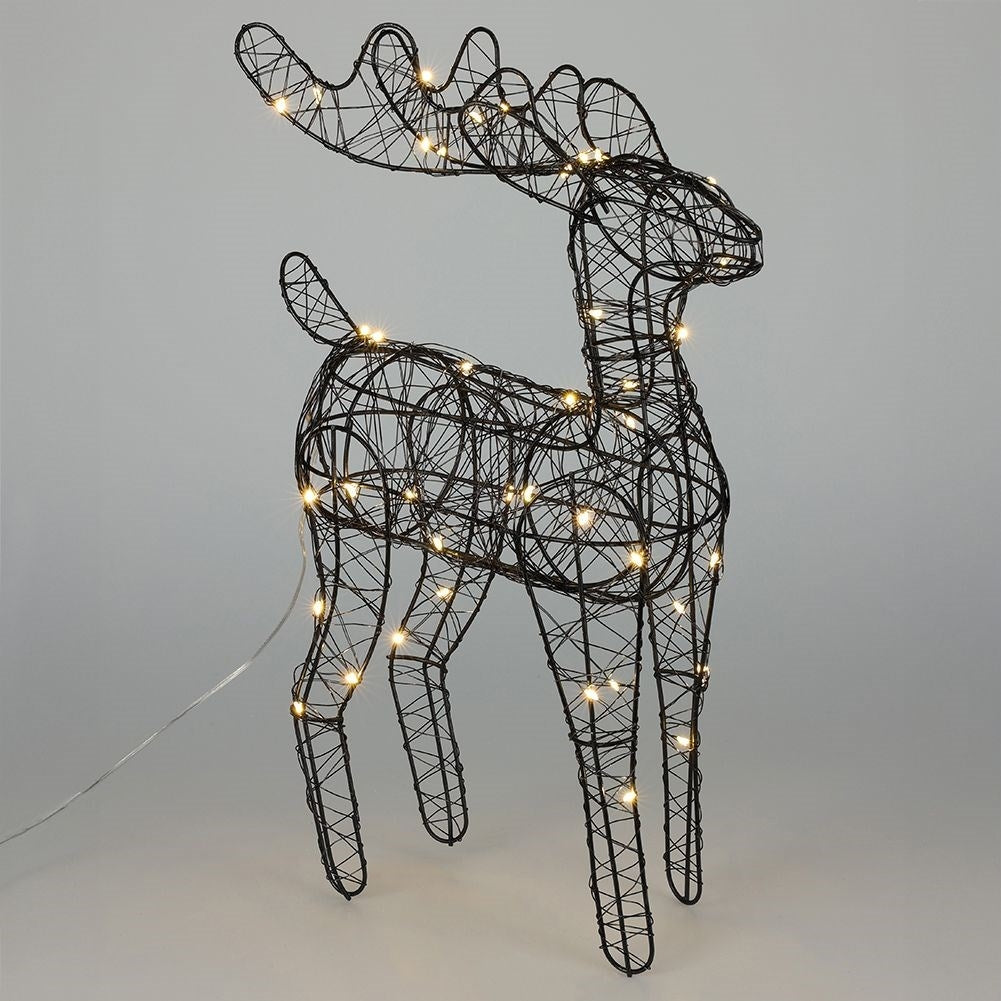 Decorative black pure 37 cm with LED lighting