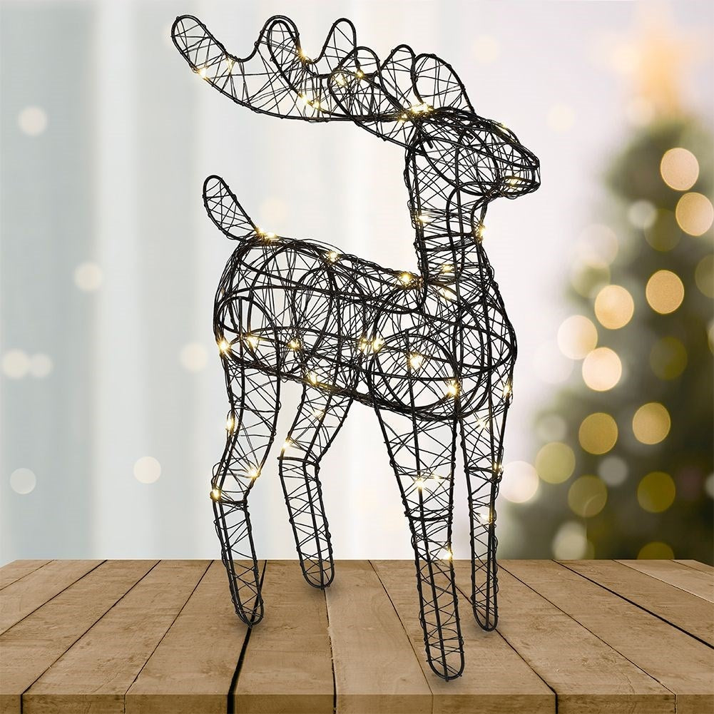 Decorative black pure 37 cm with LED lighting
