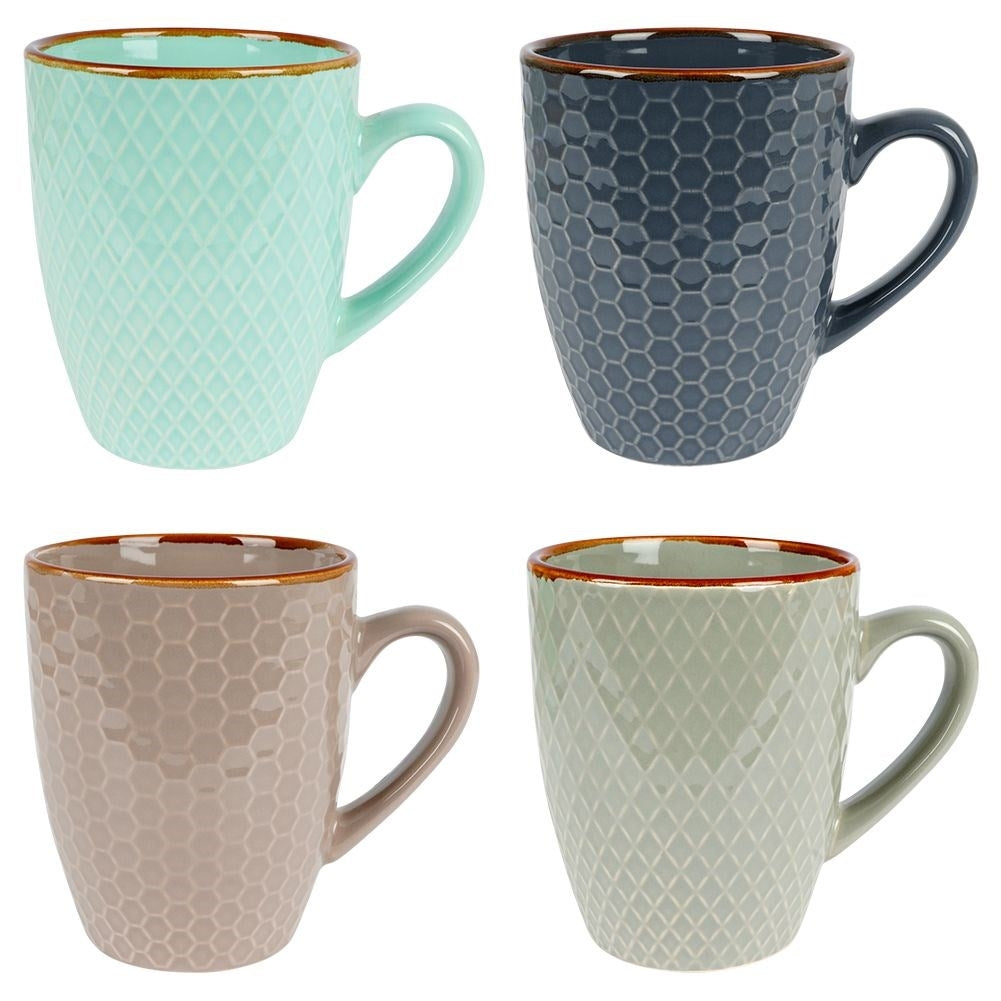 Decorative ceramic cups in a gift box for drinks
