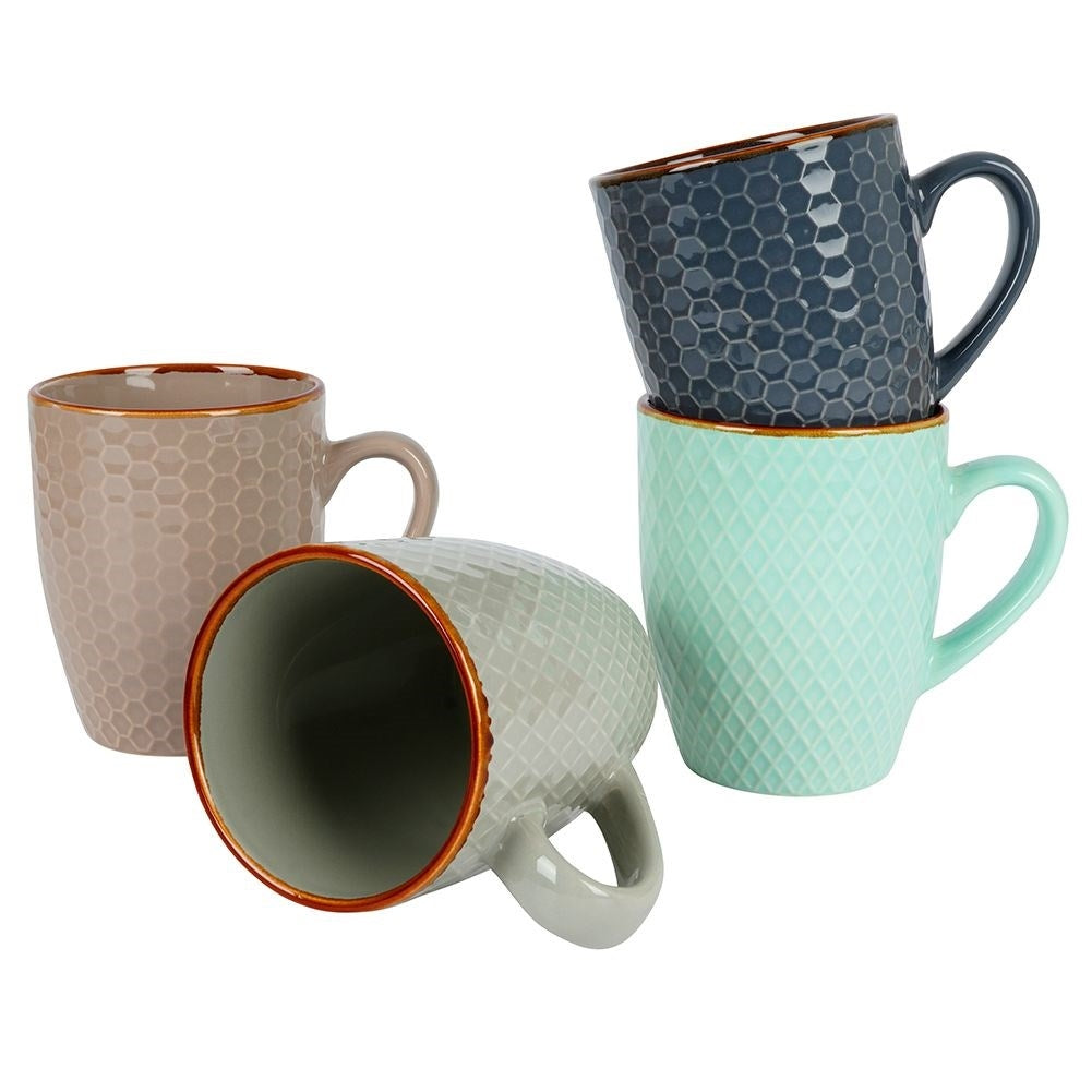 Decorative ceramic cups in a gift box for drinks