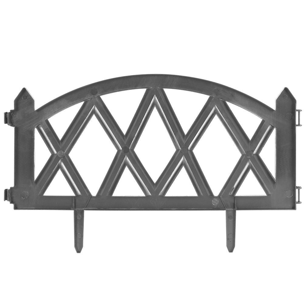 Decorative garden fences in weather-resistant material 6-pack