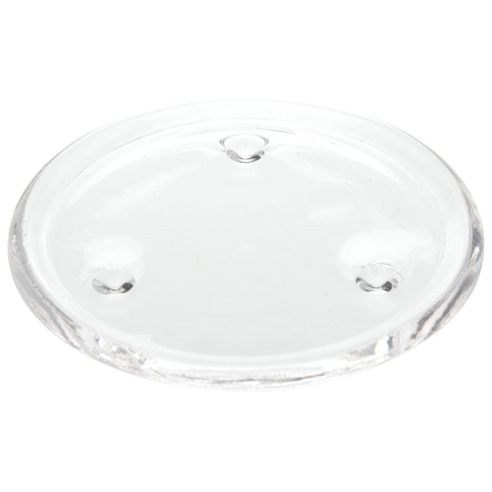 Decorative glass coaster for candles - protects furniture against wax spills