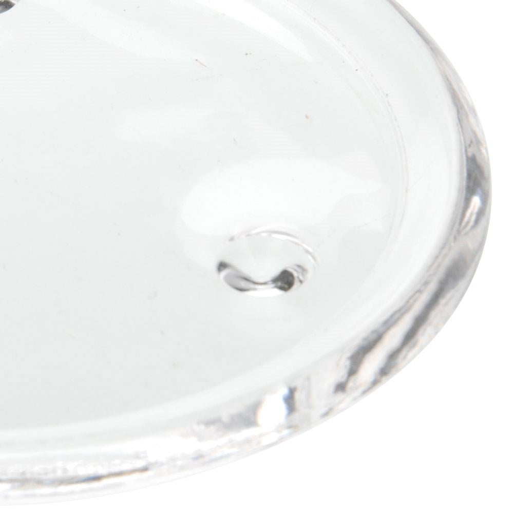 Decorative glass coaster for candles - protects furniture against wax spills