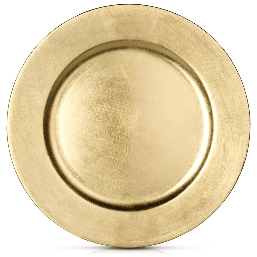 Decorative golden placemat, 33 cm, high gloss
