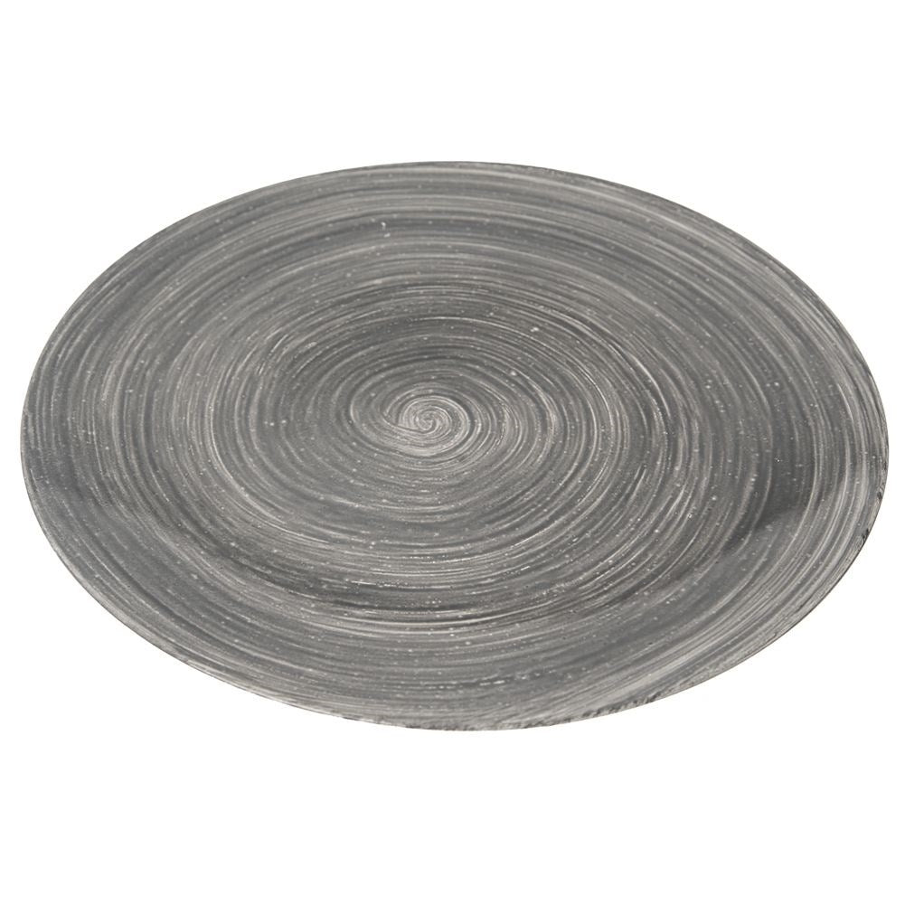 Decorative gray place mat 33 cm for serving