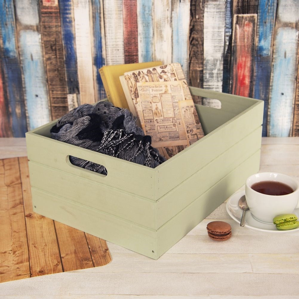 Decorative light green storage box for any room