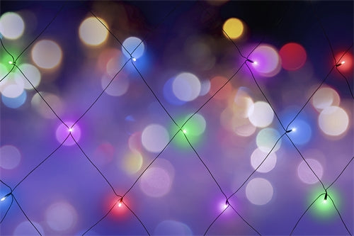Decorative net 45 LED / 120x150 cm / Multicolored / IP44