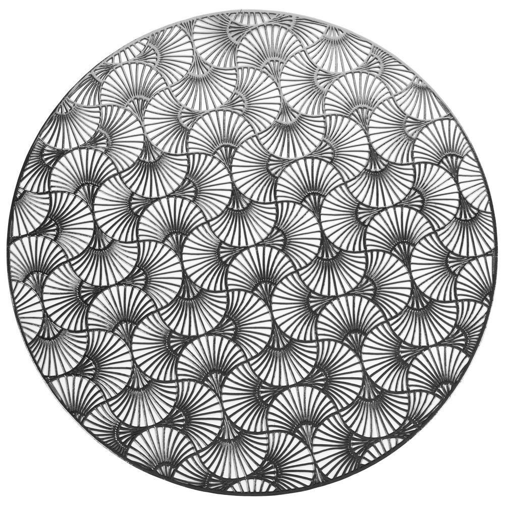 Decorative round kitchen mat - protects table and crockery