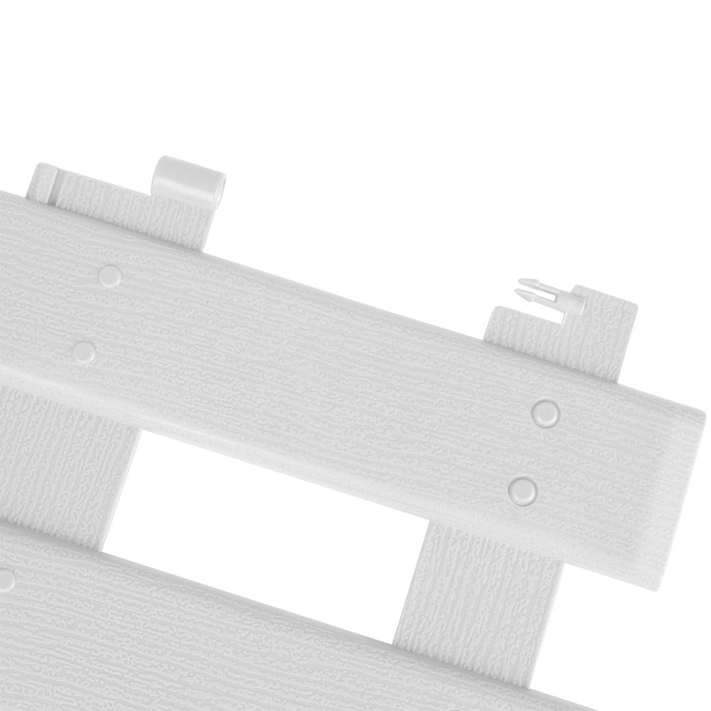 Decorative white garden border made of high-quality material