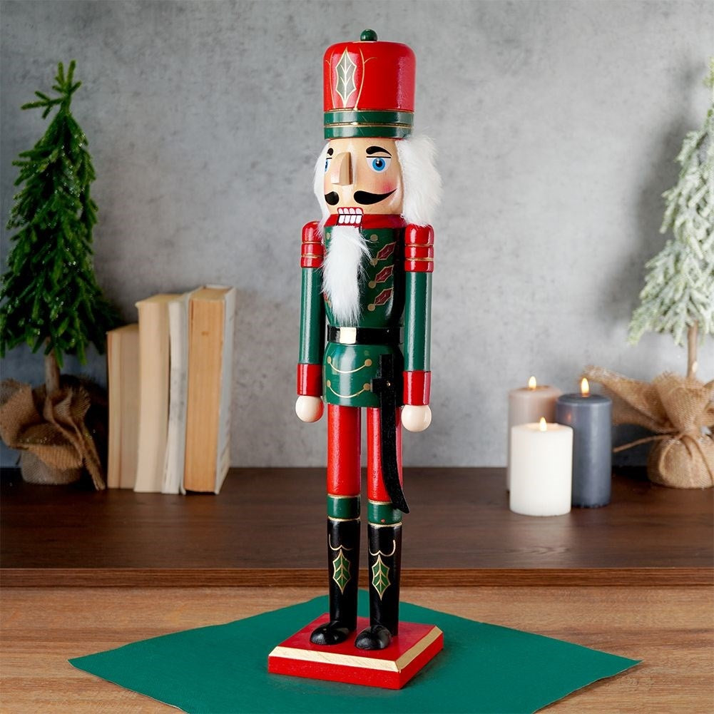 Decorative wooden nutcracker - 51 cm high Christmas decoration
