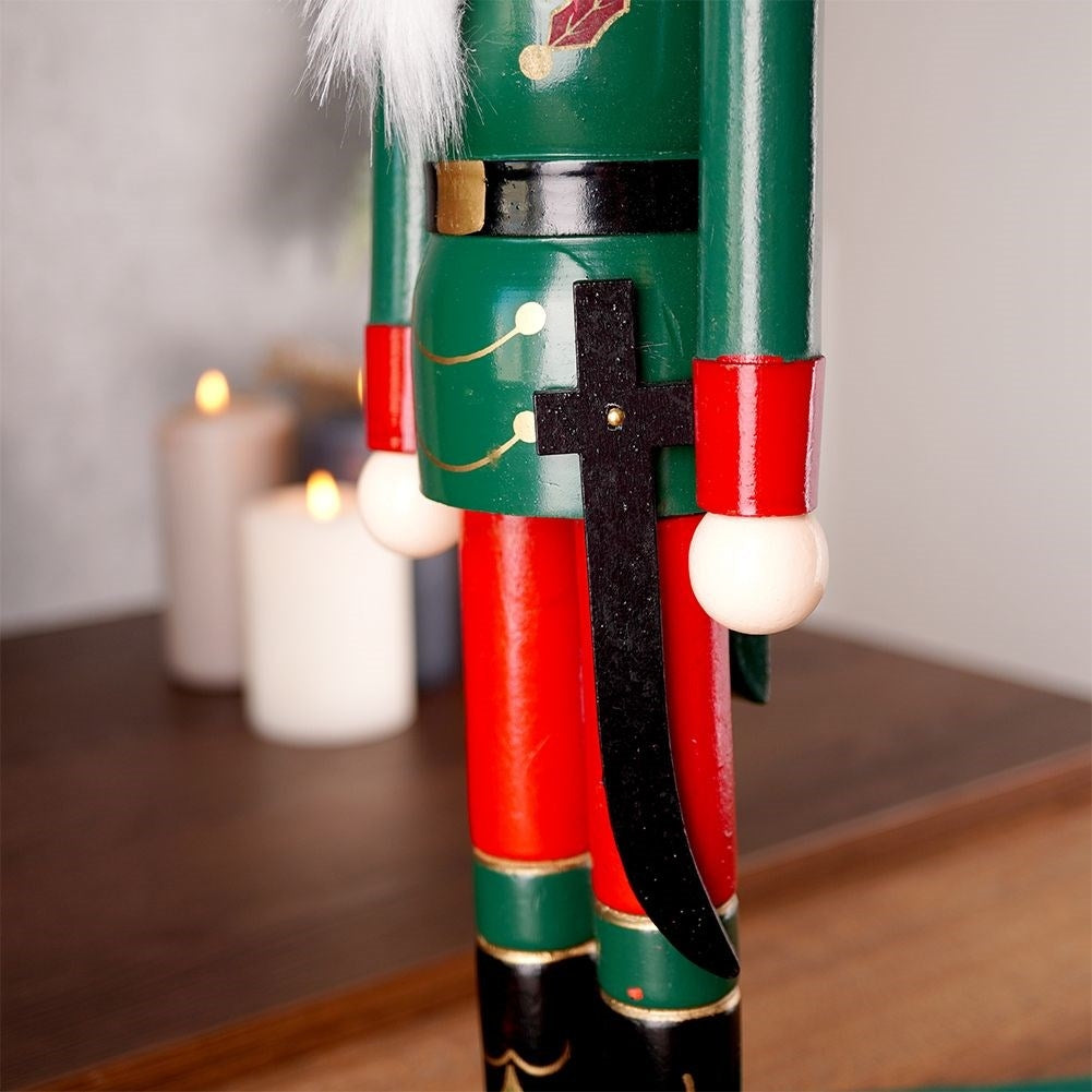Decorative wooden nutcracker - 51 cm high Christmas decoration