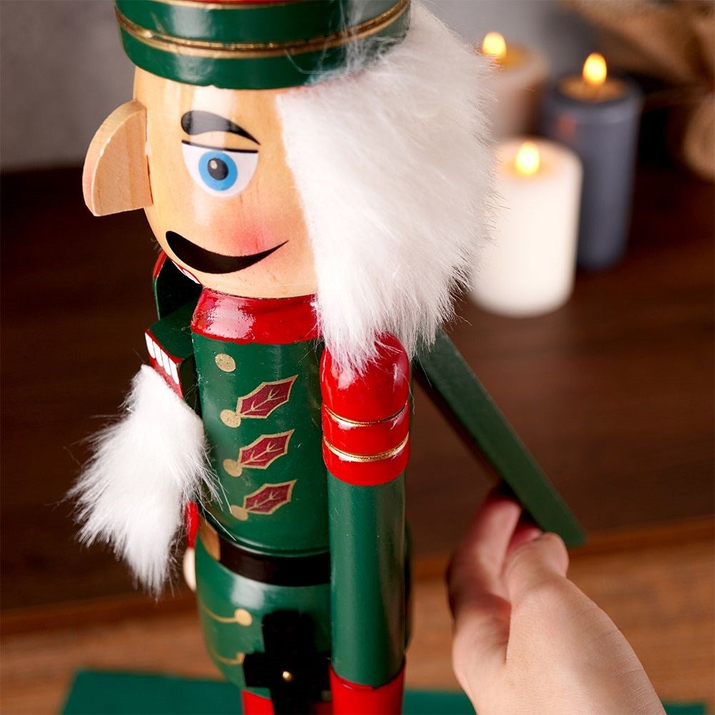 Decorative wooden nutcracker - 51 cm high Christmas decoration