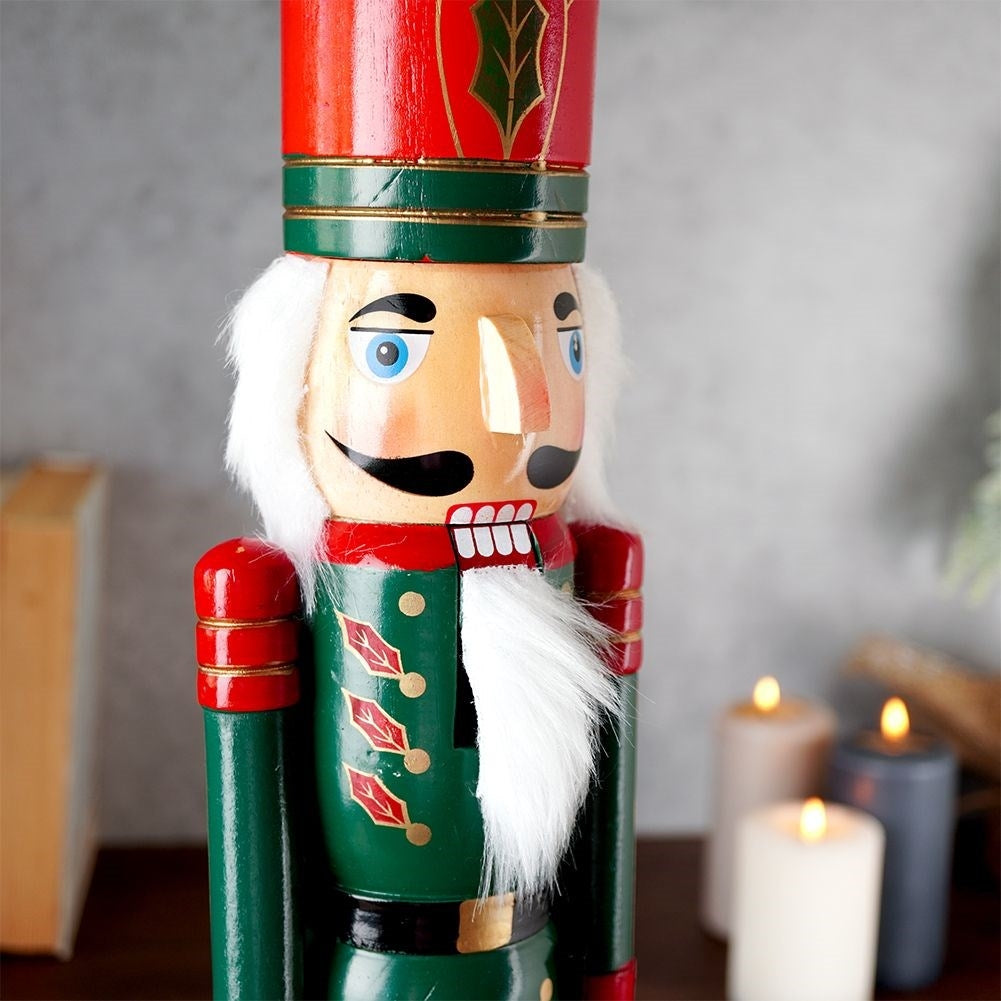 Decorative wooden nutcracker - 51 cm high Christmas decoration