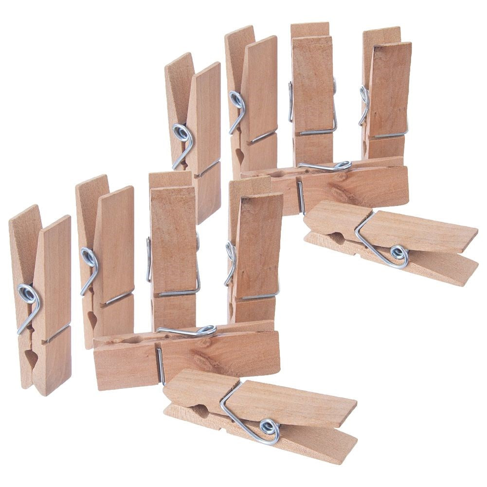 Decorative wooden pegs 7.2 cm 12 pcs.