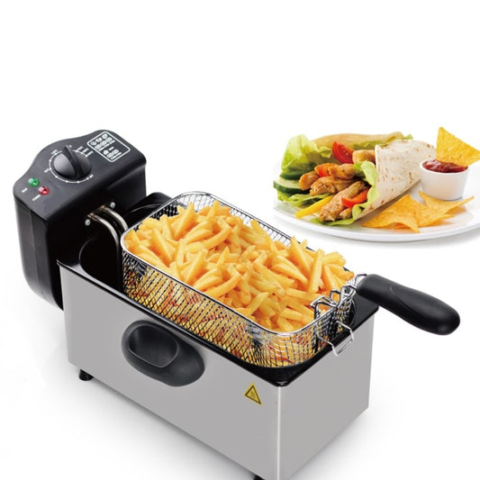 Deep Fryer 3L, Removable Lid, Adjustable Thermostat