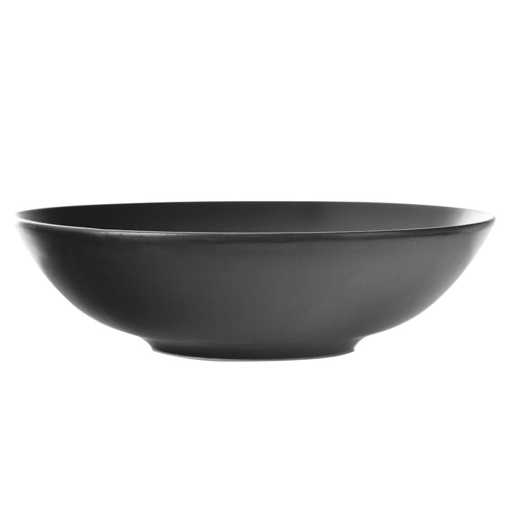 Deep Plate Black 20.5 cm Diameter Microwave safe