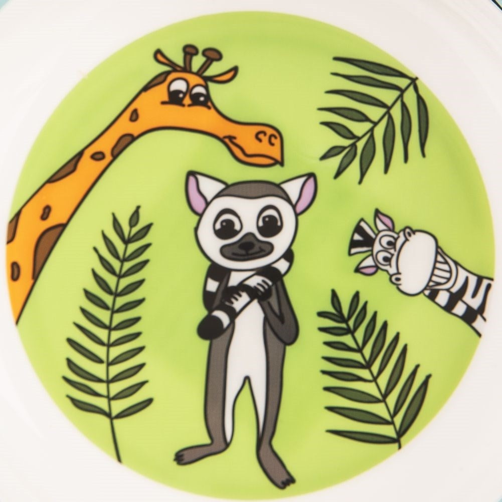 Deep Plate for Children with Safari and Animal motifs