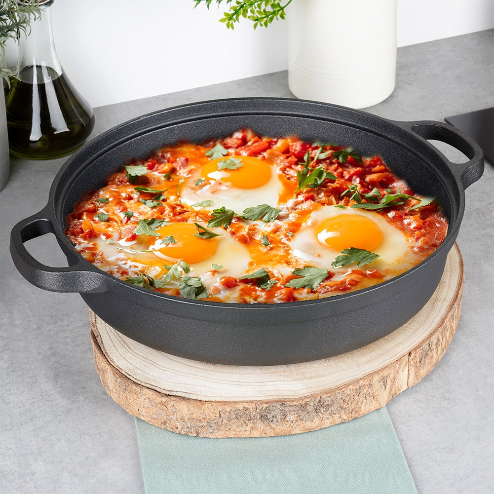 Deep cast iron frying pan CAST LINE 30 cm, 3.5 l