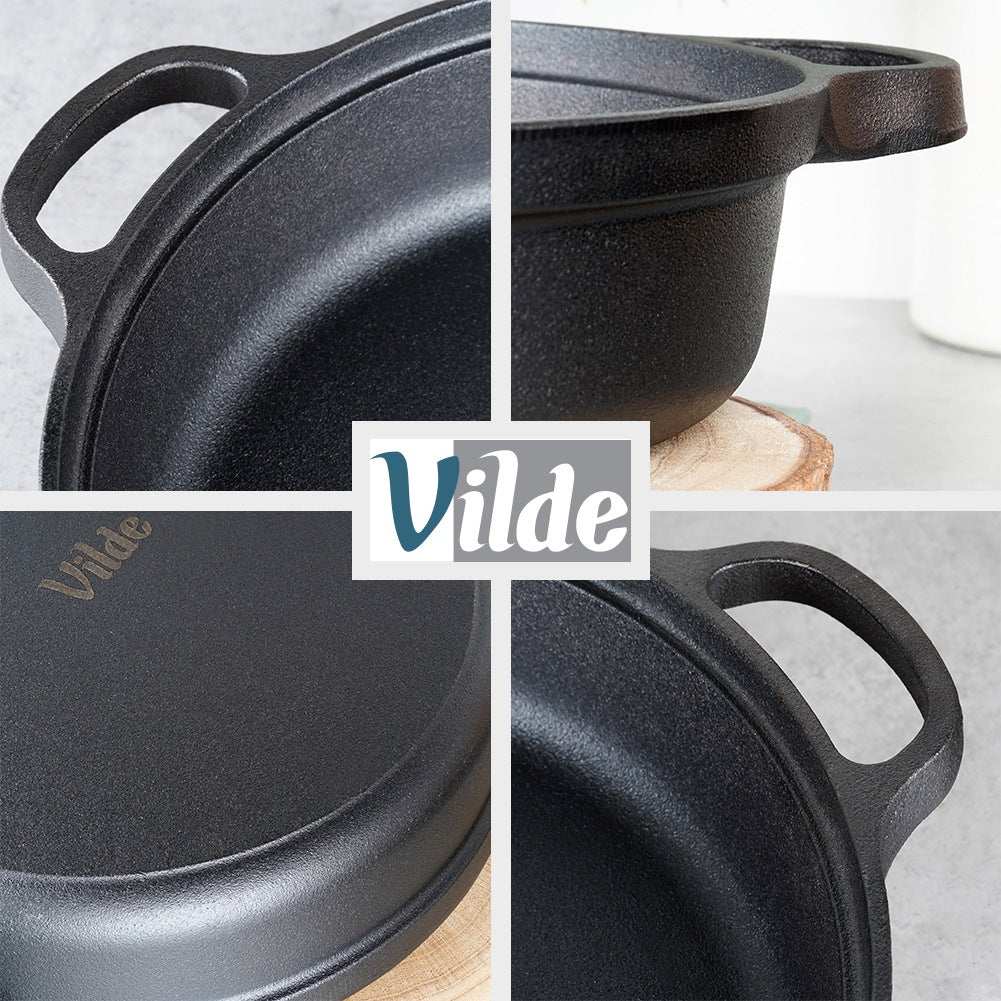 Deep cast iron frying pan CAST LINE 30 cm, 3.5 l