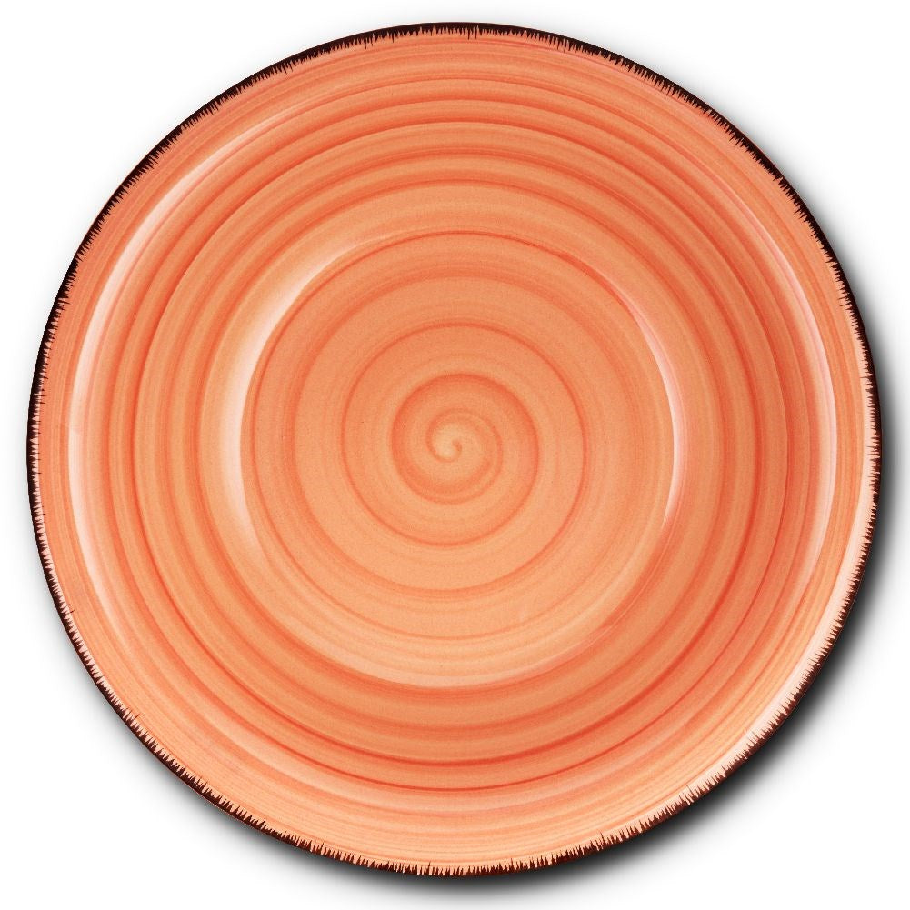 Deep ceramic dinner plate LINES 22 cm, 700 ml