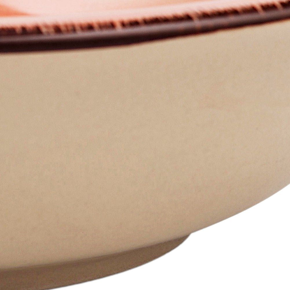 Deep ceramic dinner plate LINES 22 cm, 700 ml