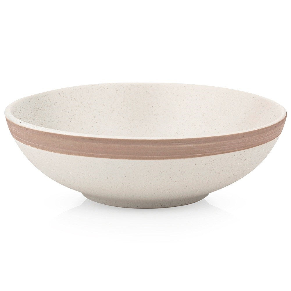 Deep ceramic dinner plate beige ARTHENA BEIGE 20 cm, 900 ml