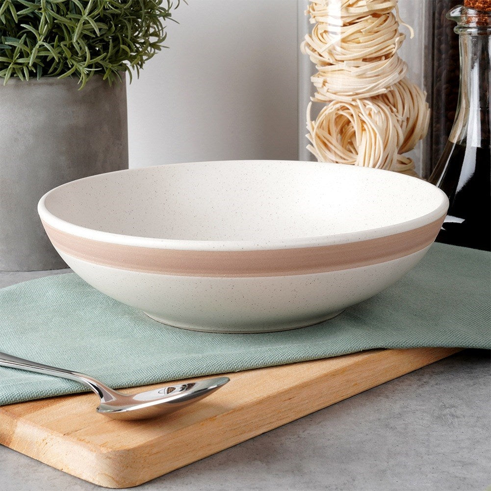 Deep ceramic dinner plate beige ARTHENA BEIGE 20 cm, 900 ml