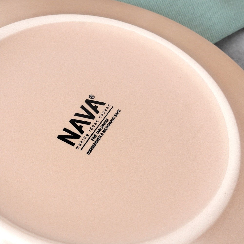 Deep ceramic dinner plate beige SOHO 21.5 cm, 1 l