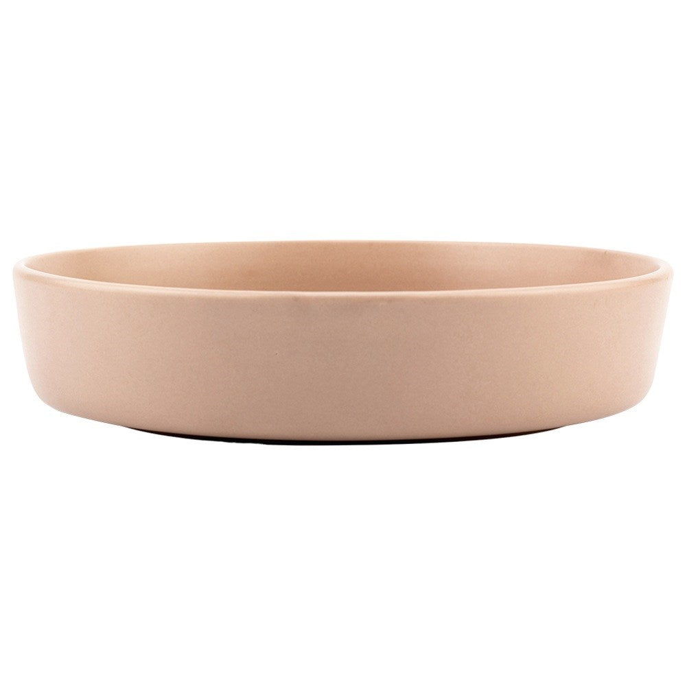 Deep ceramic dinner plate beige SOHO 21.5 cm, 1 l