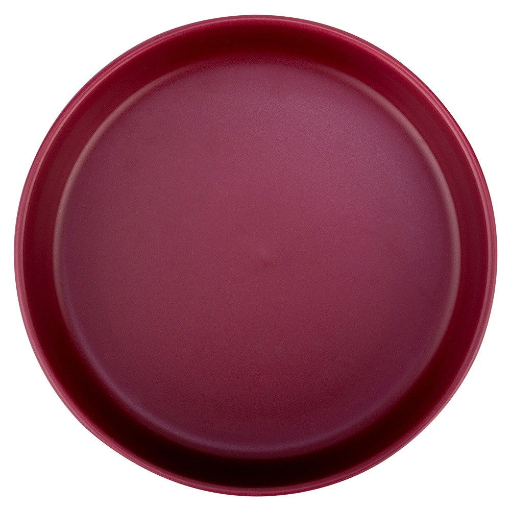 Deep ceramic dinner plate, burgundy, SOHO, 21.5 cm, 1 l