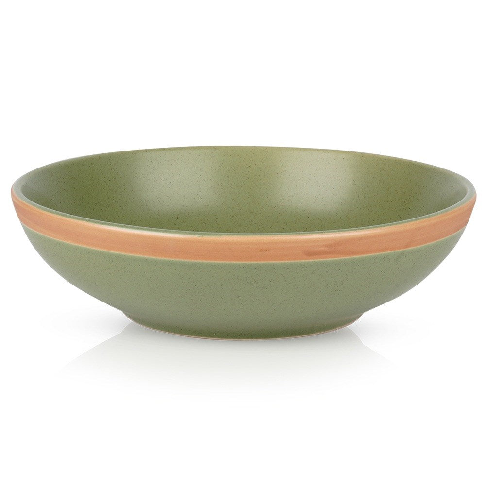 Deep ceramic dinner plate green ARTHENA GREEN 20 cm, 900 ml