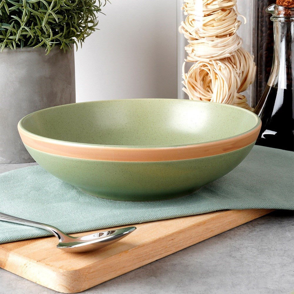 Deep ceramic dinner plate green ARTHENA GREEN 20 cm, 900 ml